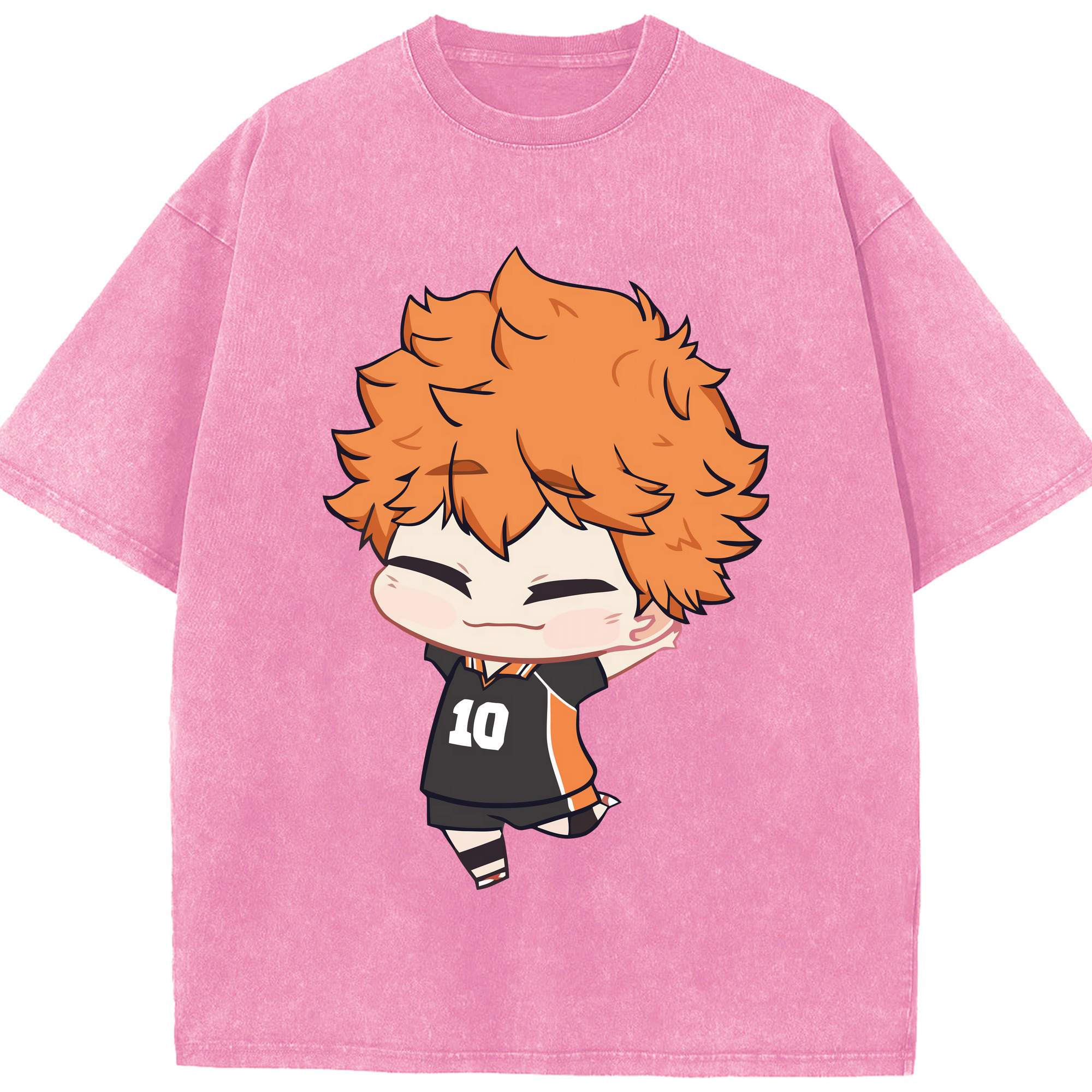 （画像用） ハイキュー!! Haikyu!! 綿100% ヴィンテージ風 半袖Tシャツ（フロントプリント）